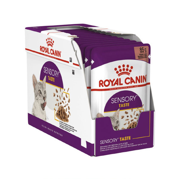 kokopet.ir - پتشاپ کوکوپت - petshop kokopet - پوچ گربه بد غذا حساس به مزه رویال کنین - Royal Canin SENSORY TASTE Cat Food Pouch.فروشگاه حیوانات خانگی کوکوپت kokopet