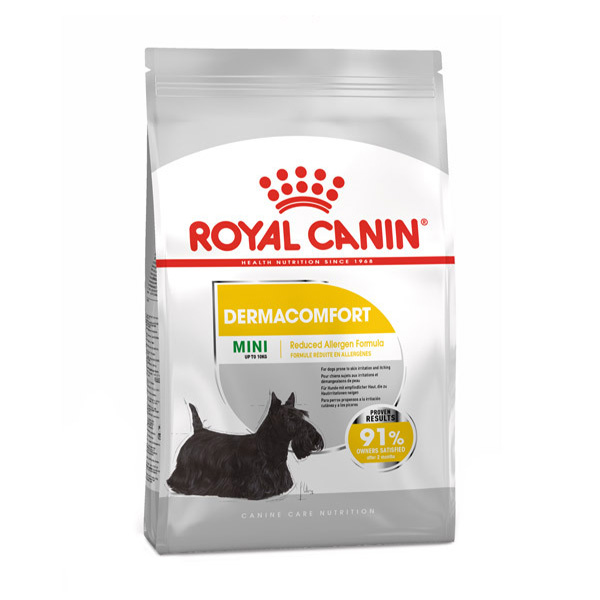 kokopet.ir - پتشاپ کوکوپت - petshop kokopet - غذای سگ کوچک پوست حساس رویال کنین - Royal Canin DERMACOMFORT MINI dog