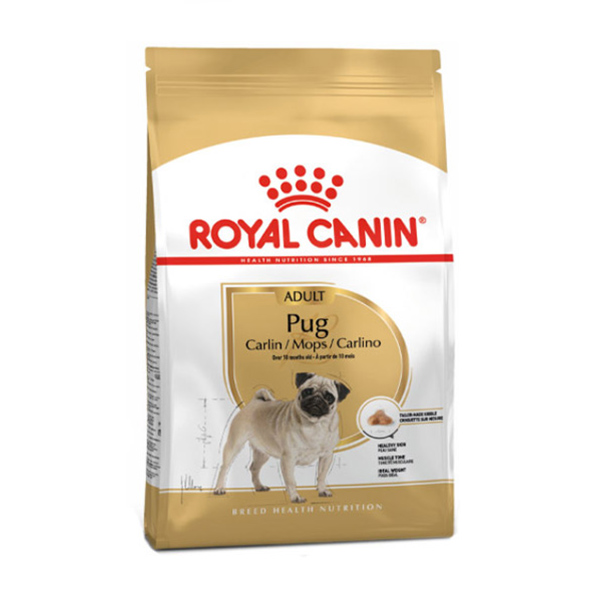 kokopet.ir - پتشاپ کوکوپت - petshop kokopet - غذای سگ بالغ نژاد پاگ رویال کنین - Royal canin Adult Pug (Carlin / Mops / Carlino) dog