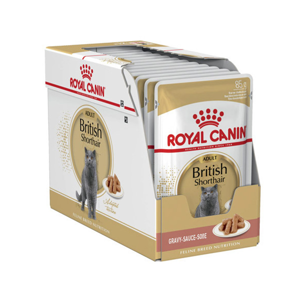 kokopet.ir - پتشاپ کوکوپت - petshop kokopet - پوچ گربه بریتیش رویال کنین - Royal Canin Adult British Shorthair Gravy-Sauce Cat Food Pouch.فروشگاه حیوانات خانگی کوکوپت kokopet