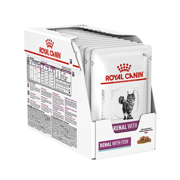 kokopet.ir - پتشاپ کوکوپت - petshop kokopet - پوچ گربه با بیماری کلیوی طعم ماهی رویال کنین - Royal Canin RENAL With Fish Cat Food Pouch.فروشگاه حیوانات خانگی کوکوپت kokopet