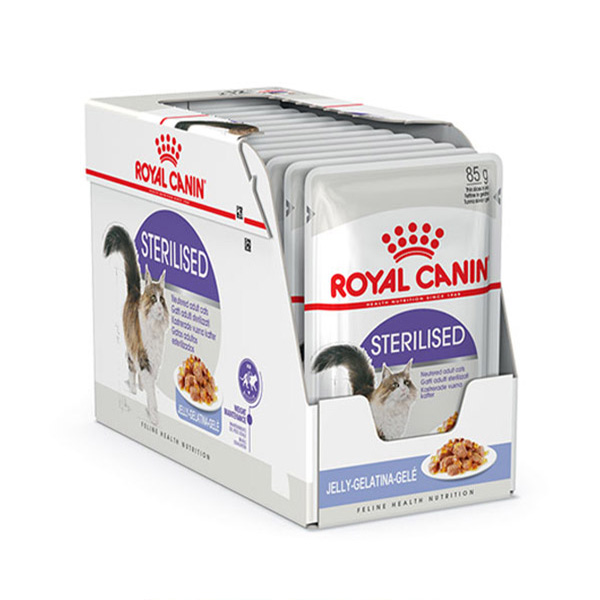 kokopet.ir - پتشاپ کوکوپت - petshop kokopet - پوچ گربه عقیم شده ژله‌ای رویال کنین - Royal Canin STERILISED Jelly-Gelatina Cat Food Pouch.فروشگاه حیوانات خانگی کوکوپت kokopet